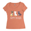 happy meowr Women's Triblend Scoop T-shirt