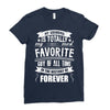 My Grandma Totally Most Favorite History Forever Ladies Fitted T-Shirt