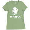 trojan condoms Ladies Fitted T-Shirt