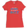Only The Best Brothers Get Promoted To Uncle Ladies Fitted T-Shirt