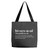 Bisexual Dictionary Tote Bags