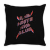 rad white and blue Throw Pillow
