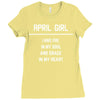April Girl Ladies Fitted T-Shirt