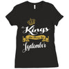 kings are born in september Ladies Fitted T-Shirt