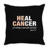 Heal Cancer Throw Pillow