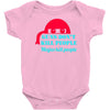 guns dont kill people Baby Bodysuit