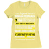 Legends Are Born In February Ladies Fitted T-Shirt