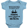 fishing funny Baby Bodysuit