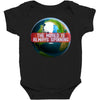 the world is always spinnin Baby Bodysuit