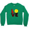 love softball Crewneck Sweatshirt