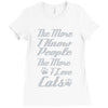 i love cats girls Ladies Fitted T-Shirt