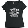 being a teacher is easy Women's Triblend Scoop T-shirt