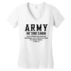 Army Of The Lord Christian T Shirts Bible Verse Women's V-Neck T-Shirt