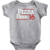 pizza and beer '16 Baby Bodysuit
