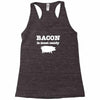 bacon is meat candy Racerback Tank