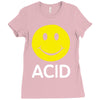 acid house smiley face 90's rave club hardcore party Ladies Fitted T-Shirt