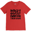 worlds greatest father i mean.. V-Neck Tee