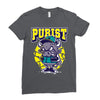 angry bull Ladies Fitted T-Shirt