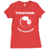 piscine t shirt personnalis&eacute; votre nom 8 ball arnaqueur Ladies Fitted T-Shirt