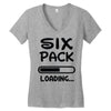 six pack loading Women's V-Neck T-Shirt