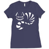 cheshire cat alice in wonderland funny Ladies Fitted T-Shirt