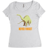 never forget Women's Triblend Scoop T-shirt