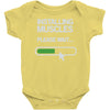 installing muscles please wait Baby Onesie