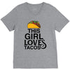 This Girl Loves Tacos V-Neck Tee