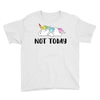 Unicorn Says Not Today Youth Tee
