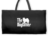 the dogfather american eskimo dog white Weekender Totes