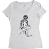 the punished Women's Triblend Scoop T-shirt