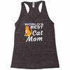 world's best cat mom Racerback Tank
