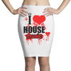 i love house music t shirt men logo3 new t shirt clothing design men Pencil Skirts