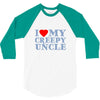 i heart my creepy uncle 3/4 Sleeve Shirt