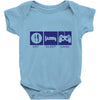 eat,sleep,game Baby Bodysuit