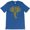 tribal print elephant geometric gold animals cool T-Shirt