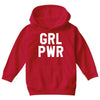 girl power white logo Youth Hoodie