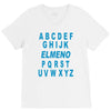 alphabet abc elemno V-Neck Tee