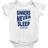 official t shirt mens you me at six sinners never sleep big all sizes Baby Onesie