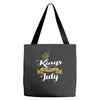 kings are born in july Tote Bags