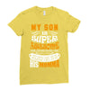 My Son Is Super Awesome His Momma Ladies Fitted T-Shirt