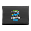 monster truck shirt for boys toddlers Accessory Pouches