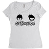 geeks vs nerds Women's Triblend Scoop T-shirt
