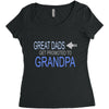 get promoted to grandpa Women's Triblend Scoop T-shirt