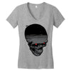 skull Women's V-Neck T-Shirt