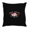 July Peeking Out Baby Girl Throw Pillow