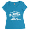 all i caught was this crappie fish Women's Triblend Scoop T-shirt