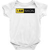 nikon camera i am nikon Baby Onesie