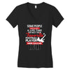 Some People Have To Wait A Life Time Too Meet Their Favorite Football, Women's V-Neck T-Shirt