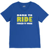 born to ride forced to work V-Neck Tee